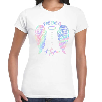 Never Give Up Ladies T-shirt - Tshirtpark.com