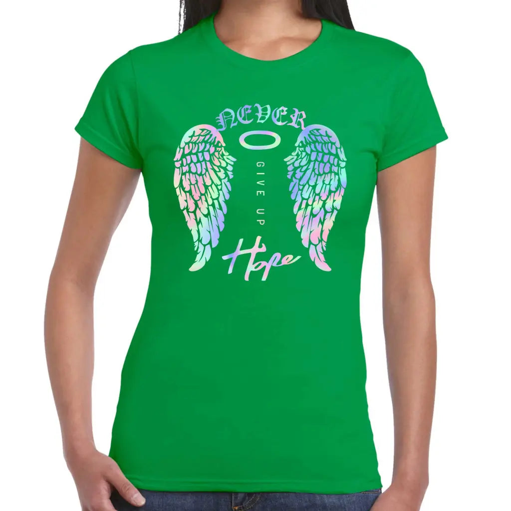Never Give Up Ladies T-shirt - Tshirtpark.com