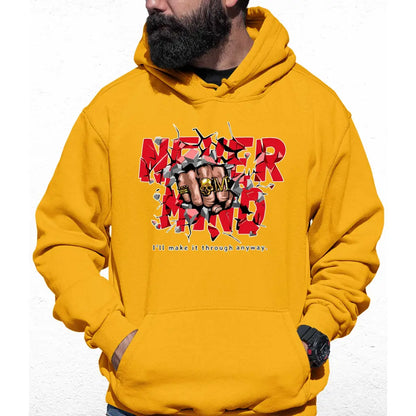 Never Mind Slogan Colour Hoodie - Tshirtpark.com