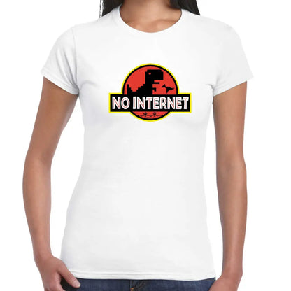 No Internet Ladies T-shirt - Tshirtpark.com