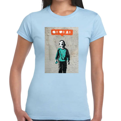 No Likes Ladies Banksy T-Shirt - Tshirtpark.com
