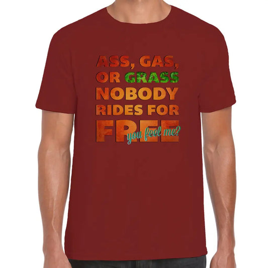 Nobody Rides For Free T-Shirt - Tshirtpark.com