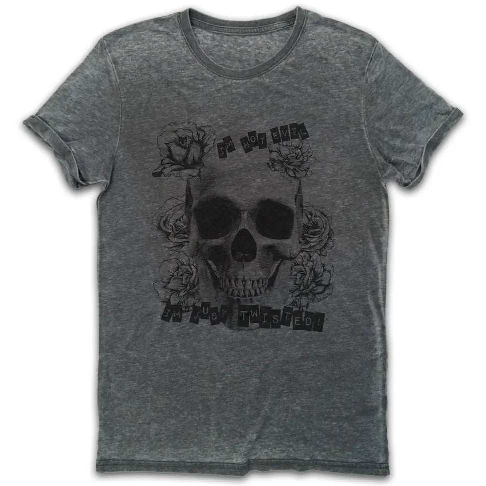 Not Evil Vintage Burn-Out T-Shirt - Tshirtpark.com