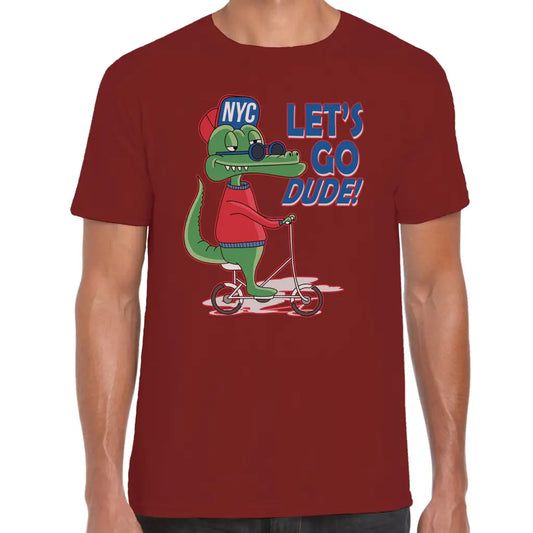 Nyc Scooter Crocodile T-Shirt - Tshirtpark.com