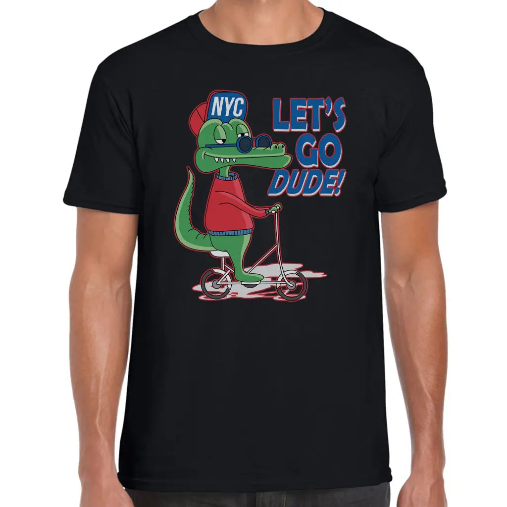Nyc Scooter Crocodile T-Shirt - Tshirtpark.com