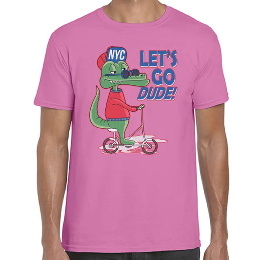 Nyc Scooter Crocodile T-Shirt - Tshirtpark.com