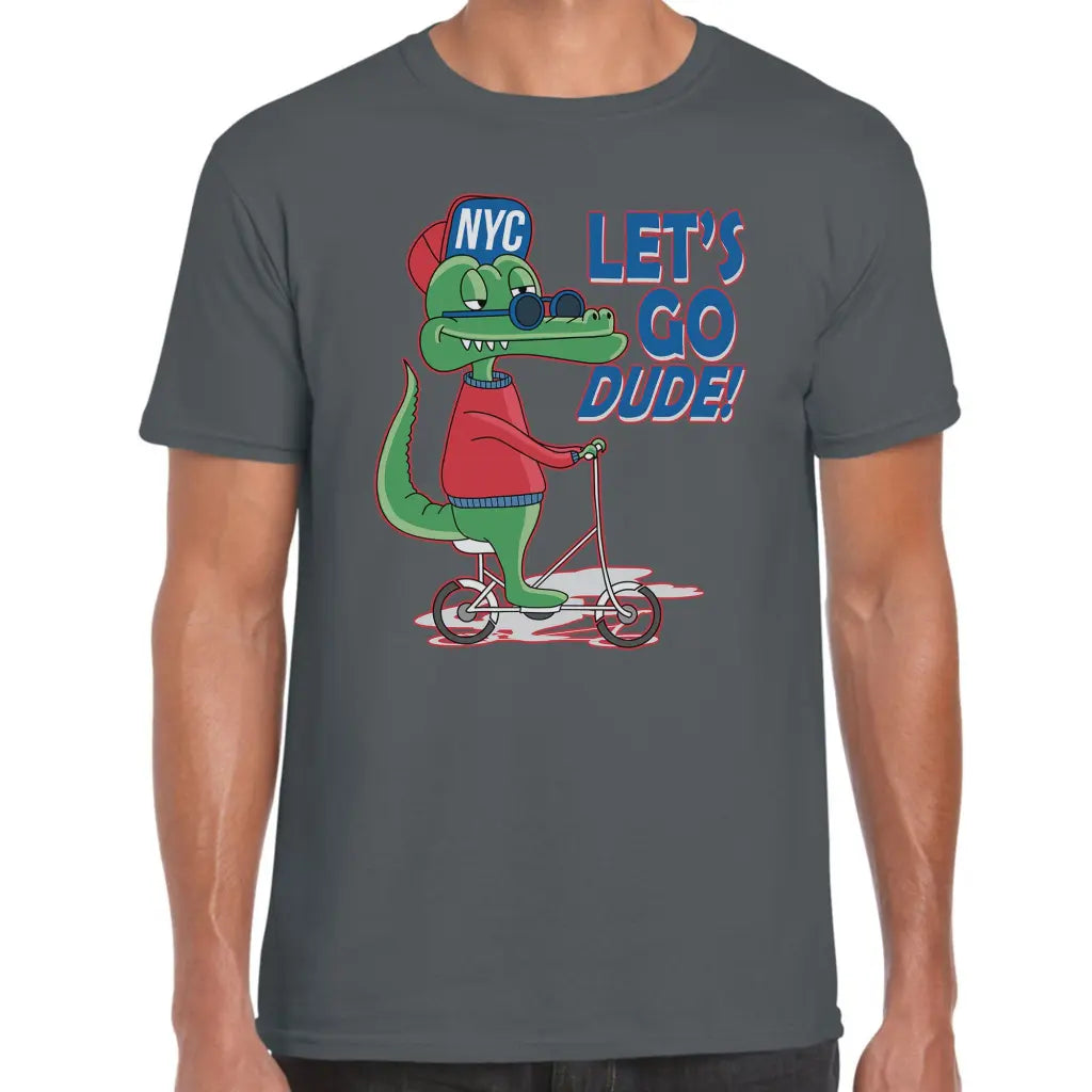 Nyc Scooter Crocodile T-Shirt - Tshirtpark.com