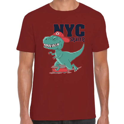 Nyc Skater Dino T-Shirt - Tshirtpark.com