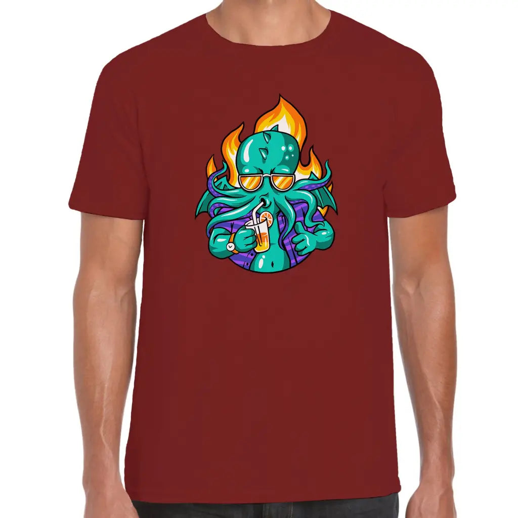 Octopus Drink T-Shirt - Tshirtpark.com