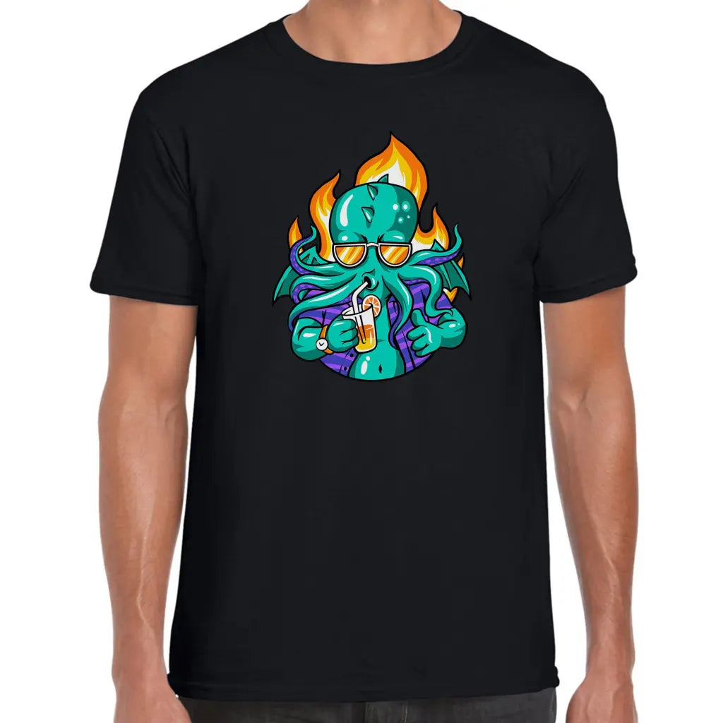 Octopus Drink T-Shirt - Tshirtpark.com