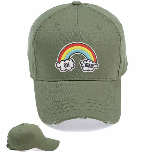 Oh Yeah Rainbow Cap - Tshirtpark.com