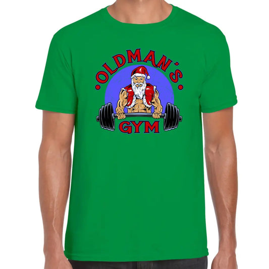 Old Mans Gym Santa T-Shirt - Tshirtpark.com