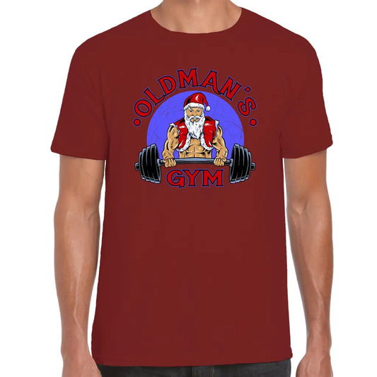 Old Mans Gym Santa T-Shirt - Tshirtpark.com