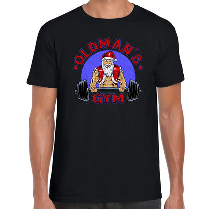 Old Mans Gym Santa T-Shirt - Tshirtpark.com
