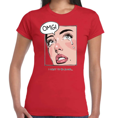 OMG I Wan To Be Alone Ladies T-shirt - Tshirtpark.com