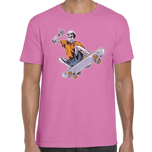 Orange Skeleton Skater T-Shirt - Tshirtpark.com