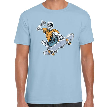Orange Skeleton Skater T-Shirt - Tshirtpark.com