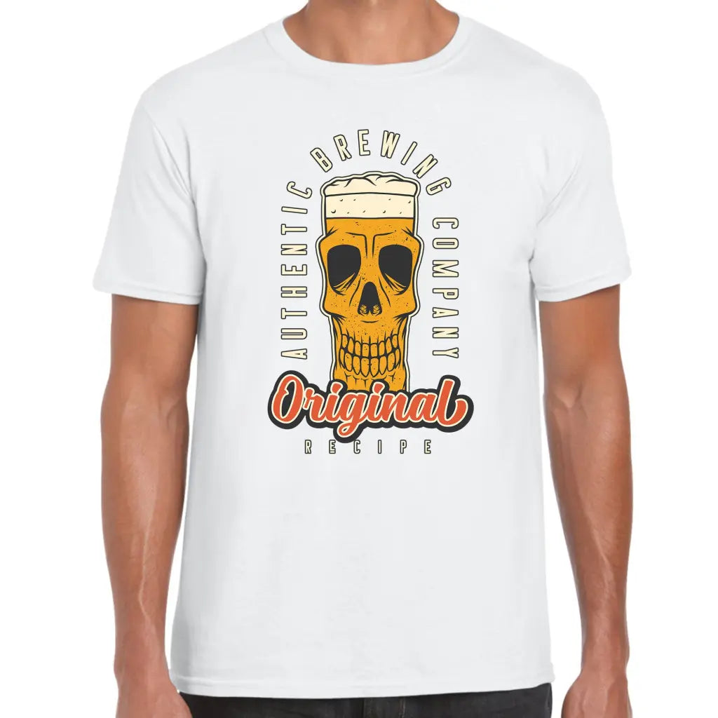 Original Skull Beer Glass T-Shirt - Tshirtpark.com