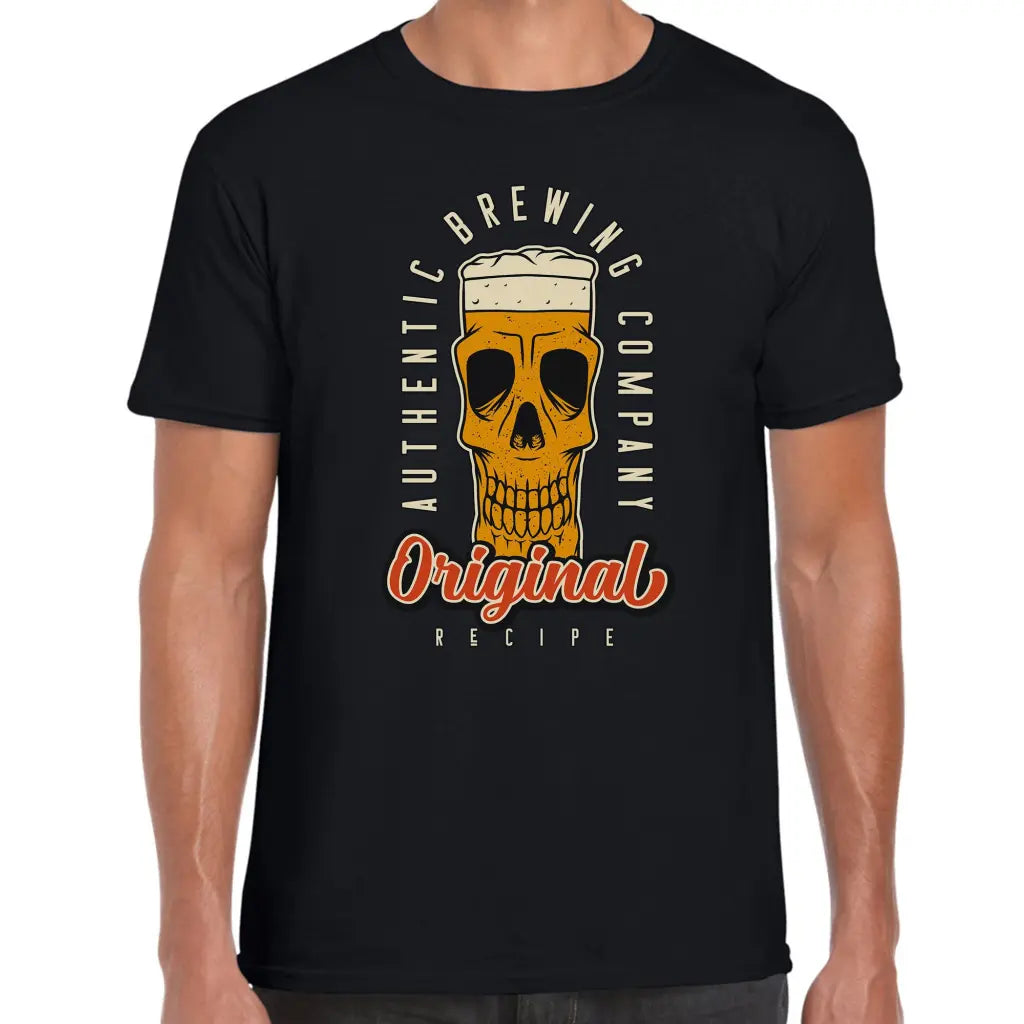 Original Skull Beer Glass T-Shirt - Tshirtpark.com