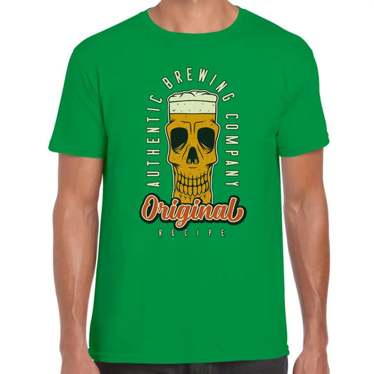 Original Skull Beer Glass T-Shirt - Tshirtpark.com