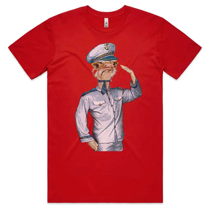 Ostrich Captain T-Shirt - Tshirtpark.com