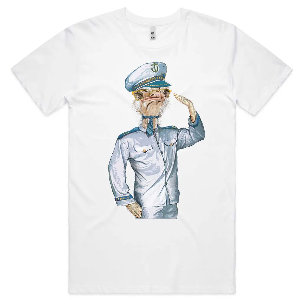 Ostrich Captain T-Shirt - Tshirtpark.com