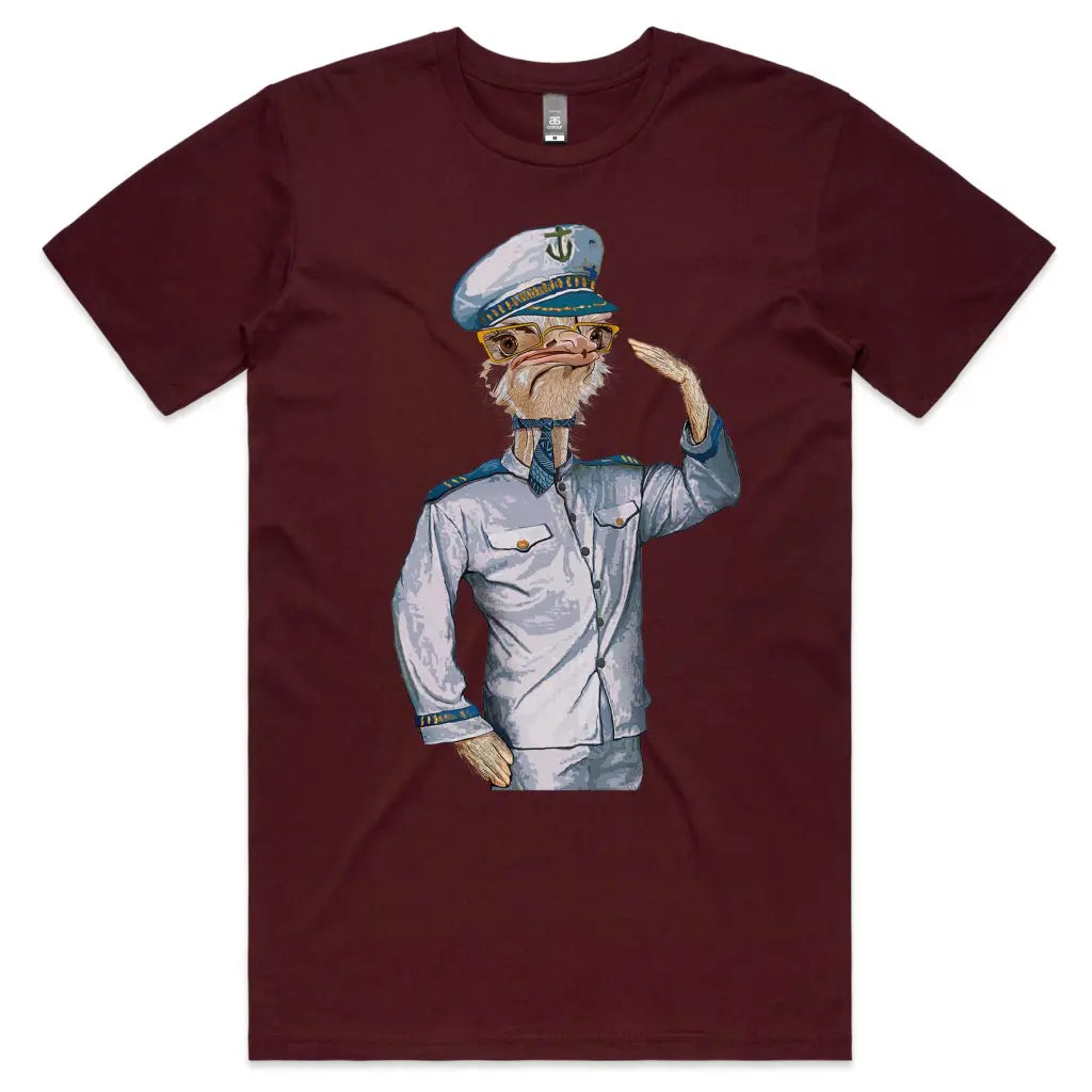 Ostrich Captain T-Shirt - Tshirtpark.com