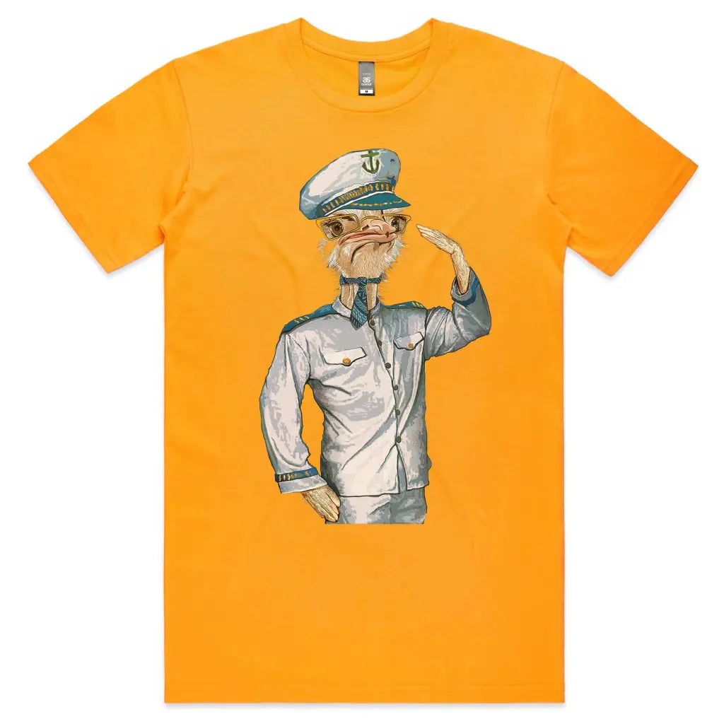 Ostrich Captain T-Shirt - Tshirtpark.com