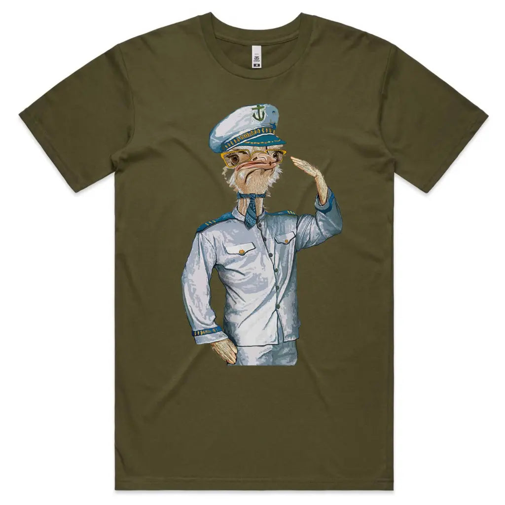 Ostrich Captain T-Shirt - Tshirtpark.com