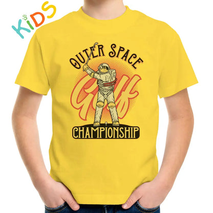 Outer Space Golf Championship Kids T-shirt - Tshirtpark.com