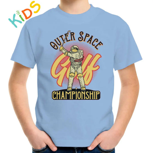 Outer Space Golf Championship Kids T-shirt - Tshirtpark.com