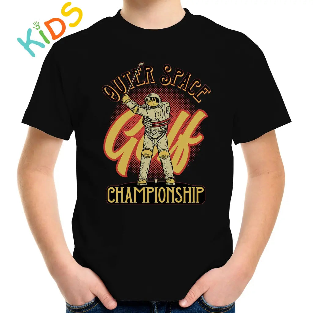 Outer Space Golf Championship Kids T-shirt - Tshirtpark.com