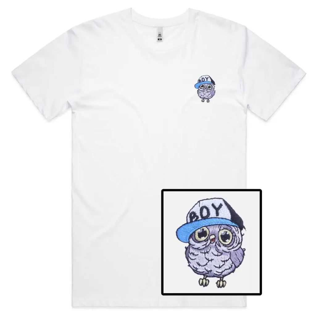 Owl Boy Embroidered T-Shirt - Tshirtpark.com