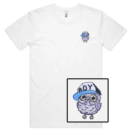 Owl Boy Embroidered T-Shirt - Tshirtpark.com