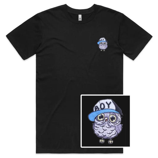 Owl Boy Embroidered T-Shirt - Tshirtpark.com