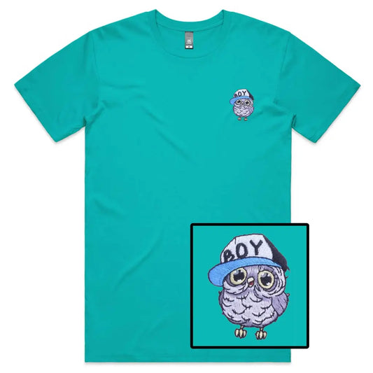 Owl Boy Embroidered T-Shirt - Tshirtpark.com