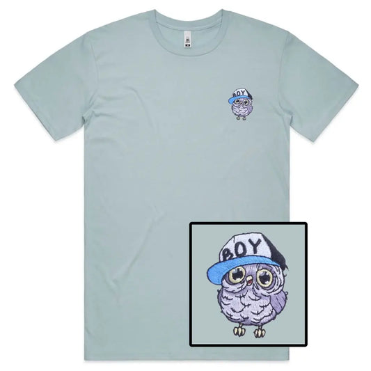 Owl Boy Embroidered T-Shirt - Tshirtpark.com