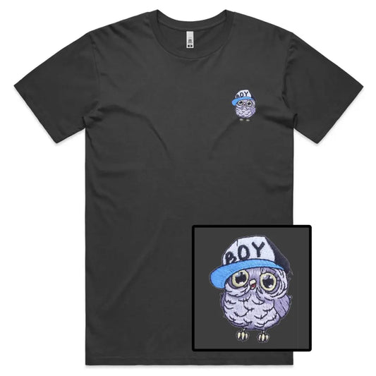 Owl Boy Embroidered T-Shirt - Tshirtpark.com