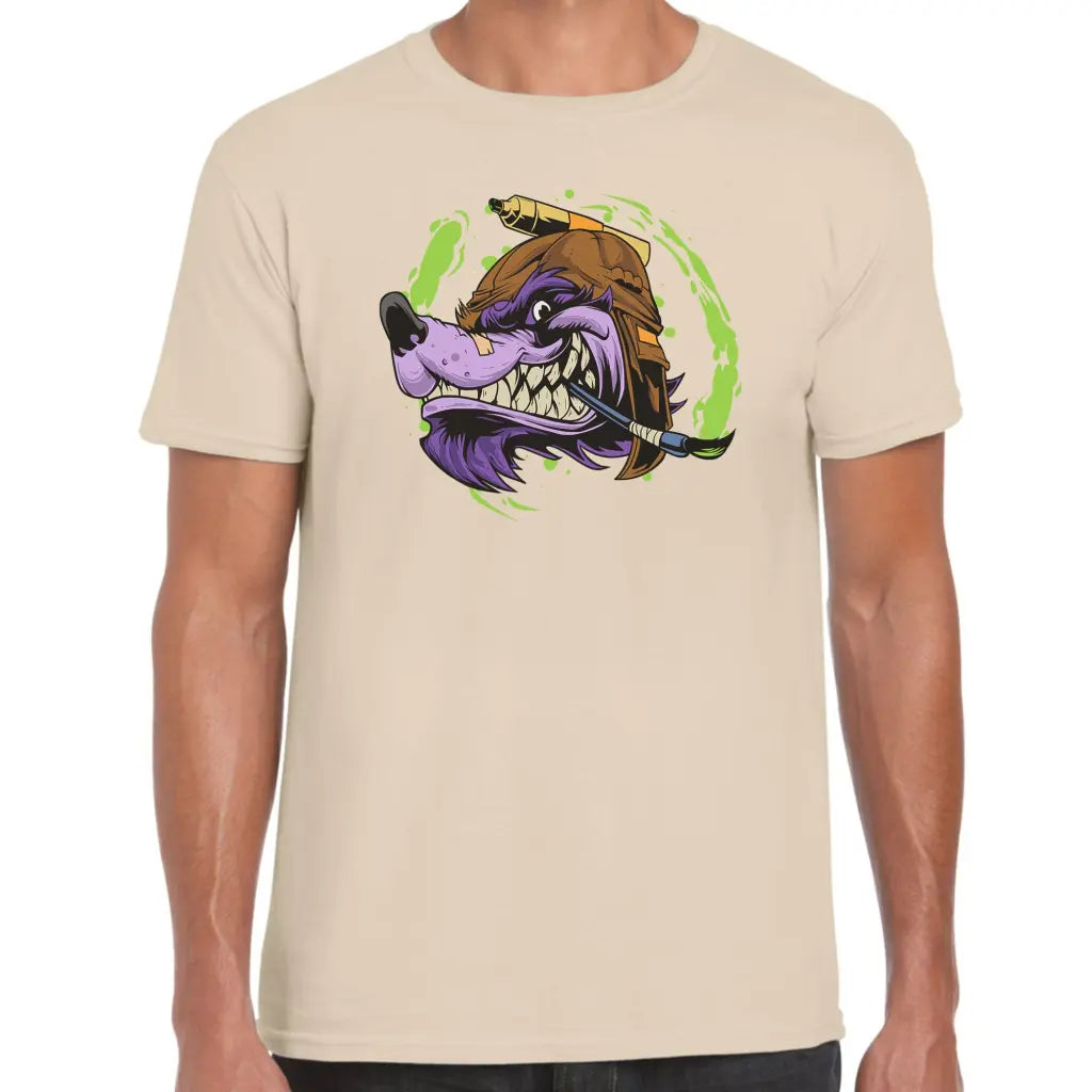 Paint Brush Wolf T-Shirt - Tshirtpark.com