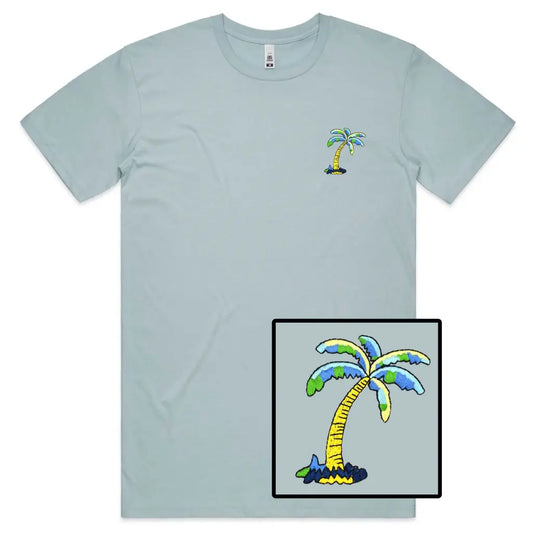 Palm Embroidered T-Shirt - Tshirtpark.com