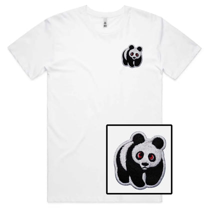 Panda Embroidered T-Shirt - Tshirtpark.com