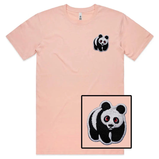 Panda Embroidered T-Shirt - Tshirtpark.com