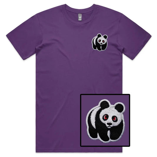 Panda Embroidered T-Shirt - Tshirtpark.com