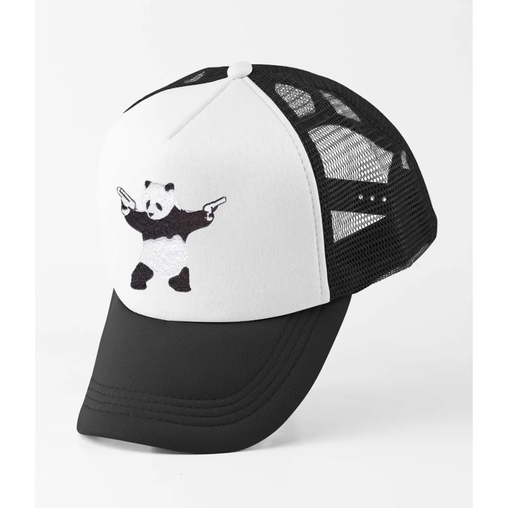 Panda Gun Trucker Cap - Tshirtpark.com