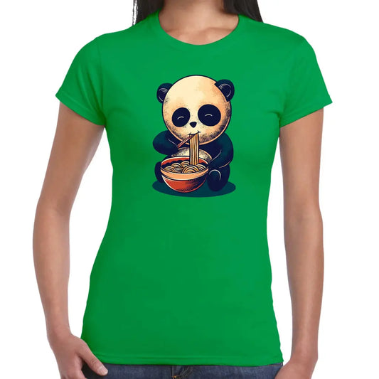 Panda Noodle Ladies T-shirt - Tshirtpark.com