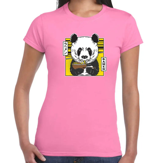 Panda Noodle Ramen Ladies T-shirt - Tshirtpark.com