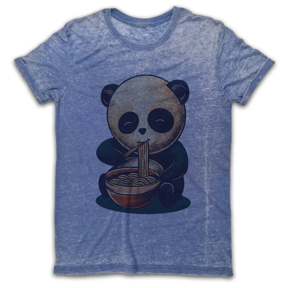 Panda Noodle Vintage Burn-Out T-Shirt - Tshirtpark.com