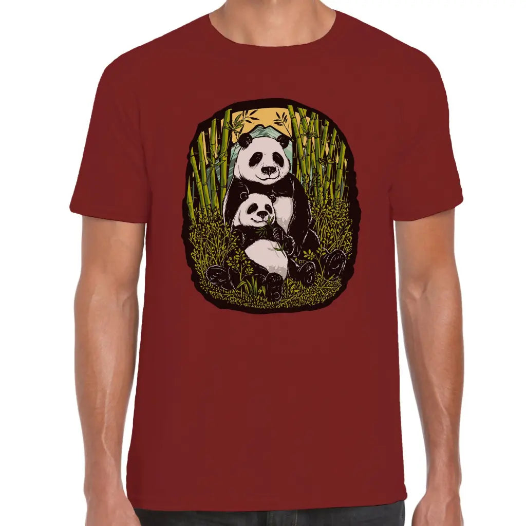 Pandas Eating T-Shirt - Tshirtpark.com