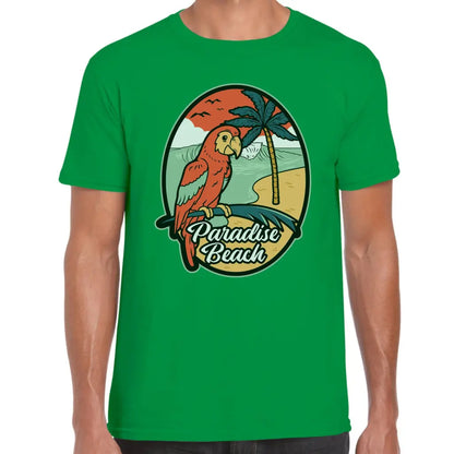 Paradise Beach Parrot T-Shirt - Tshirtpark.com