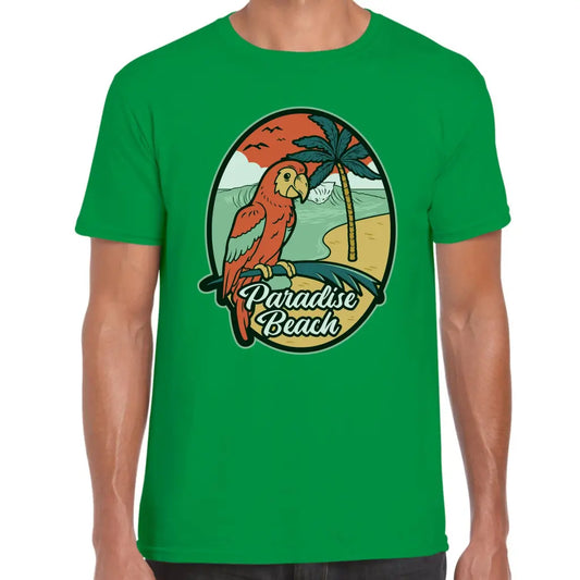 Paradise Beach Parrot T-Shirt - Tshirtpark.com